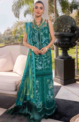 Flow Luxury by Crimson Unstitched Lawn Embroidered 3 Piece Suits -CRMFLXL-3B - Beauty In Bloom -  Summer Collection