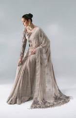 Mbroidered  Edition By Maria B Unstitched Chiffon Embroidered 3 Piece Suits - MBDWEF- D3 - Wedding Collection
