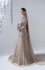 Mbroidered  Edition By Maria B Unstitched Chiffon Embroidered 3 Piece Suits - MBDWEF- D3 - Wedding Collection