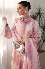 Chikankari By Qalamkar Unstitched Lawn Embroidered 3 Piece Suit - QLMCKL-06- Noura- Summer Collection
