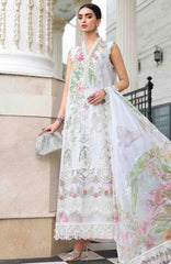 Luxury Lawn Eid II By Maria B Unstitched Lawn Embroidered 3 Piece Suit - MBEDIILXL-3- Summer Collection