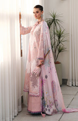 Chikankari By Qalamkar Unstitched Lawn Embroidered 3 Piece Suit - QLMCKL-06- Noura- Summer Collection