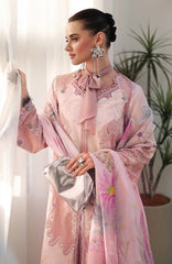 Chikankari By Qalamkar Unstitched Lawn Embroidered 3 Piece Suit - QLMCKL-06- Noura- Summer Collection