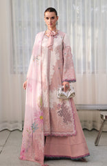 Chikankari By Qalamkar Unstitched Lawn Embroidered 3 Piece Suit - QLMCKL-06- Noura- Summer Collection