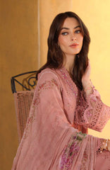 Noor Laserkari By Sadia Asad Unstitched Lawn Embroidered 3 Piece Suit - NSAHSL-3B-Mirelle- Summer Collection