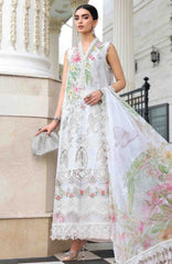 Luxury Lawn Eid II By Maria B Unstitched Lawn Embroidered 3 Piece Suit - MBEDIILXL-3- Summer Collection