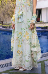 Flow Luxury by Crimson Unstitched Lawn Embroidered 3 Piece Suits -CRMFLXL-4B - Tropic Tease -  Summer Collection