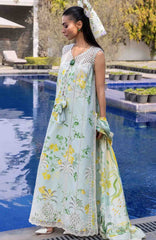 Flow Luxury by Crimson Unstitched Lawn Embroidered 3 Piece Suits -CRMFLXL-4B - Tropic Tease -  Summer Collection