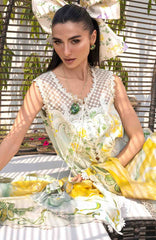 Flow Luxury by Crimson Unstitched Lawn Embroidered 3 Piece Suits -CRMFLXL-4B - Tropic Tease -  Summer Collection