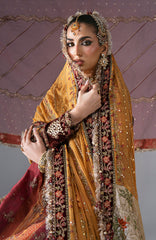 Mbroidered  Edition By Maria B Unstitched Chiffon Embroidered 3 Piece Suits - MBDWEF- D4 - Wedding Collection