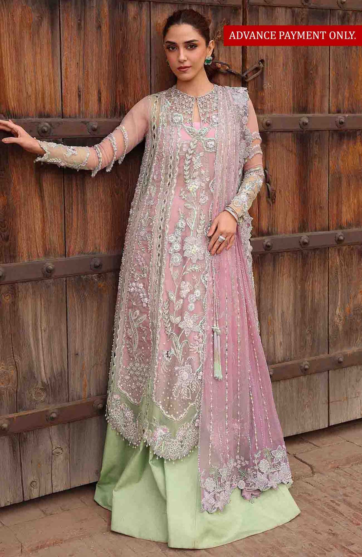 Wedding By Crimson Unstitched Embroidered 3 Piece Suit - CRMJLWDF-04-TILSAM- Formal Collection