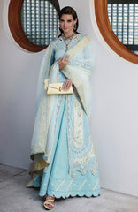 Chikankari By Qalamkar Unstitched Lawn Embroidered 3 Piece Suit - QLMCKL-05- Nayra- Summer Collection