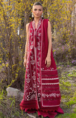 Flow Luxury by Crimson Unstitched Lawn Embroidered 3 Piece Suits -CRMFLXL-5 - Handmade Tale -  Summer Collection