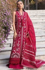 Flow Luxury by Crimson Unstitched Lawn Embroidered 3 Piece Suits -CRMFLXL-5 - Handmade Tale -  Summer Collection