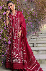 Flow Luxury by Crimson Unstitched Lawn Embroidered 3 Piece Suits -CRMFLXL-5 - Handmade Tale -  Summer Collection