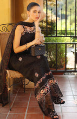 Noor Laserkari By Sadia Asad Unstitched Lawn Embroidered 3 Piece Suit - NSAHSL-5B-Lunaria- Summer Collection