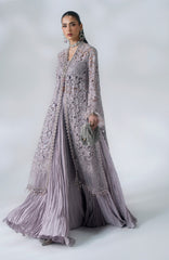 Mbroidered  Edition By Maria B Unstitched Chiffon Embroidered 3 Piece Suits - MBDWEF- D5 - Wedding Collection