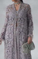 Mbroidered  Edition By Maria B Unstitched Chiffon Embroidered 3 Piece Suits - MBDWEF- D5 - Wedding Collection