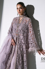 Mbroidered  Edition By Maria B Unstitched Chiffon Embroidered 3 Piece Suits - MBDWEF- D5 - Wedding Collection
