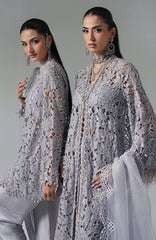 Mbroidered  Edition By Maria B Unstitched Chiffon Embroidered 3 Piece Suits - MBDWEF- D5 - Wedding Collection