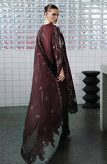 Chikankari By Qalamkar Unstitched Lawn Embroidered 3 Piece Suit - QLMCKL-01- Eshal- Summer Collection