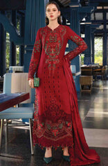 Luxury Lawn Eid II By Maria B Unstitched Lawn Embroidered 3 Piece Suit - MBEDIILXL-5- Summer Collection