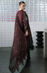 Chikankari By Qalamkar Unstitched Lawn Embroidered 3 Piece Suit - QLMCKL-01- Eshal- Summer Collection