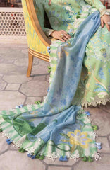 Flow Luxury by Crimson Unstitched Lawn Embroidered 3 Piece Suits -CRMFLXL-6B - Out Of Many Hearts -  Summer Collection