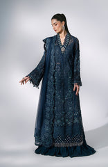 Mbroidered  Edition By Maria B Unstitched Chiffon Embroidered 3 Piece Suits - MBDWEF- D6 - Wedding Collection
