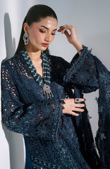 Mbroidered  Edition By Maria B Unstitched Chiffon Embroidered 3 Piece Suits - MBDWEF- D6 - Wedding Collection