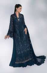 Mbroidered  Edition By Maria B Unstitched Chiffon Embroidered 3 Piece Suits - MBDWEF- D6 - Wedding Collection