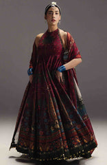 Anarkali by Zara Shahjahan Unstitched Lawn Embroidered 3 Piece Suits - ZSJAKILXL-06- Firdaus -  Summer Collection