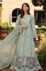 Noor Laserkari By Sadia Asad Unstitched Lawn Embroidered 3 Piece Suit - NSAHSL-7B-Florine- Summer Collection