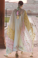 Flow Luxury by Crimson Unstitched Lawn Embroidered 3 Piece Suits -CRMFLXL-7A - Manifested Meadows -  Summer Collection