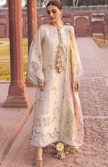 Flow Luxury by Crimson Unstitched Lawn Embroidered 3 Piece Suits -CRMFLXL-7A - Manifested Meadows -  Summer Collection