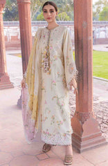 Flow Luxury by Crimson Unstitched Lawn Embroidered 3 Piece Suits -CRMFLXL-7A - Manifested Meadows -  Summer Collection