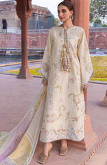 Flow Luxury by Crimson Unstitched Lawn Embroidered 3 Piece Suits -CRMFLXL-7A - Manifested Meadows -  Summer Collection