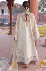 Flow Luxury by Crimson Unstitched Lawn Embroidered 3 Piece Suits -CRMFLXL-7A - Manifested Meadows -  Summer Collection