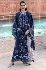 Flow Luxury by Crimson Unstitched Lawn Embroidered 3 Piece Suits -CRMFLXL-7B - Manifested Meadows -  Summer Collection