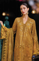 Luxury Lawn Eid II By Maria B Unstitched Lawn Embroidered 3 Piece Suit - MBEDIILXL-7- Summer Collection