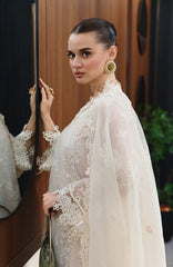 Chikankari By Qalamkar Unstitched Lawn Embroidered 3 Piece Suit - QLMCKL-04- Zimal- Summer Collection