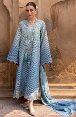 Flow Luxury by Crimson Unstitched Lawn Embroidered 3 Piece Suits -CRMFLXL-8A - Obre Love -  Summer Collection