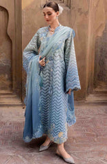 Flow Luxury by Crimson Unstitched Lawn Embroidered 3 Piece Suits -CRMFLXL-8A - Obre Love -  Summer Collection