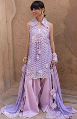 Flow Luxury by Crimson Unstitched Lawn Embroidered 3 Piece Suits -CRMFLXL-8B - Ombre Love -  Summer Collection