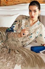 Luxury Lawn Eid II By Maria B Unstitched Lawn Embroidered 3 Piece Suit - MBEDIILXL-8- Summer Collection