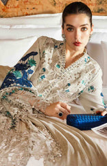 Luxury Lawn Eid II By Maria B Unstitched Lawn Embroidered 3 Piece Suit - MBEDIILXL-8- Summer Collection