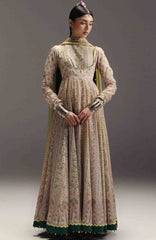 Anarkali by Zara Shahjahan Unstitched Lawn Embroidered 3 Piece Suits - ZSJAKILXL-08- Hoorain-  Summer Collection
