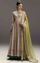 Anarkali by Zara Shahjahan Unstitched Lawn Embroidered 3 Piece Suits - ZSJAKILXL-08- Hoorain-  Summer Collection