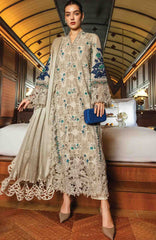Luxury Lawn Eid II By Maria B Unstitched Lawn Embroidered 3 Piece Suit - MBEDIILXL-8- Summer Collection