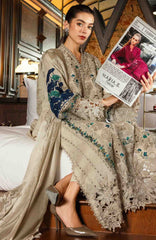 Luxury Lawn Eid II By Maria B Unstitched Lawn Embroidered 3 Piece Suit - MBEDIILXL-8- Summer Collection